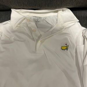 Augusta Sportswear White Polo with Yellow & Red Embroidered Logo